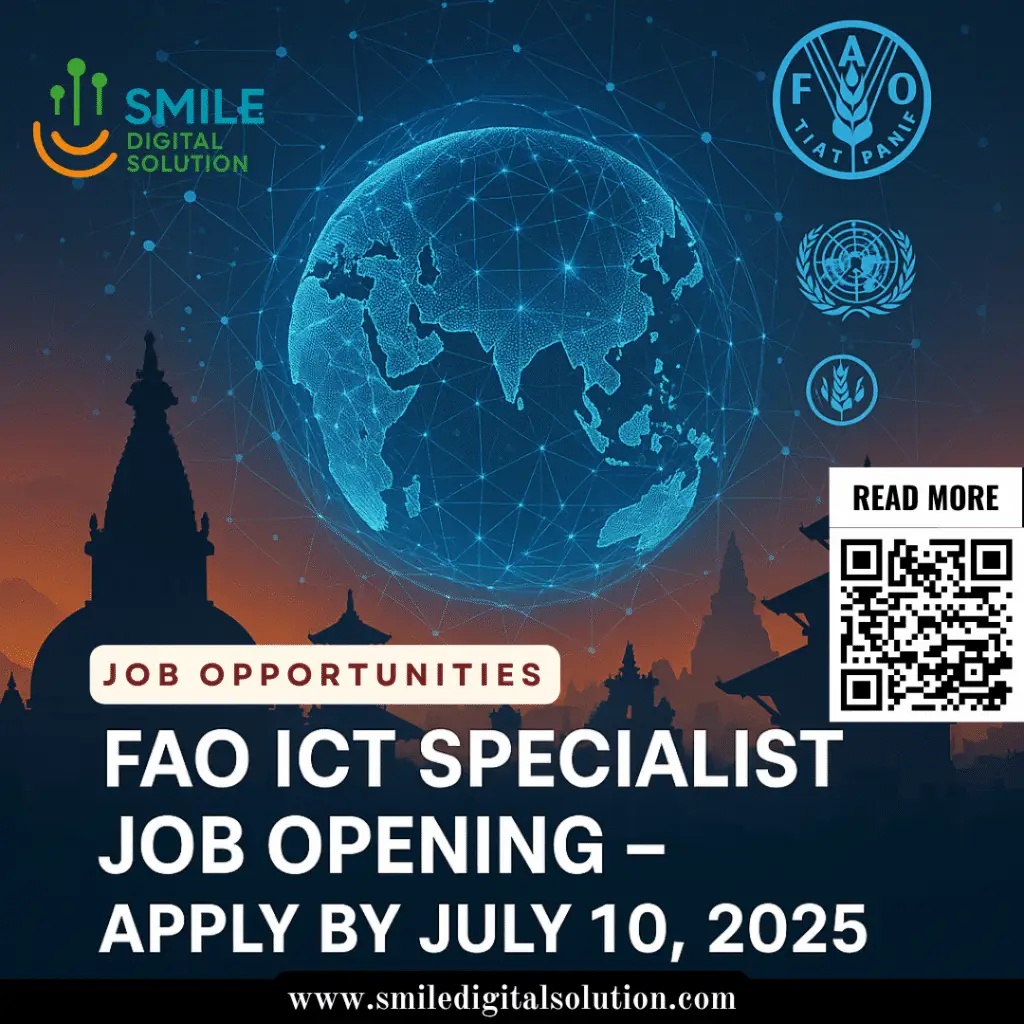 Featured image for FAO job opening for an ICT Specialist in Nepal