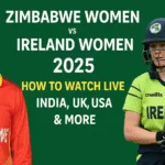 Zimbabwe Women vs Ireland Women 2025 cricket match live streaming guide