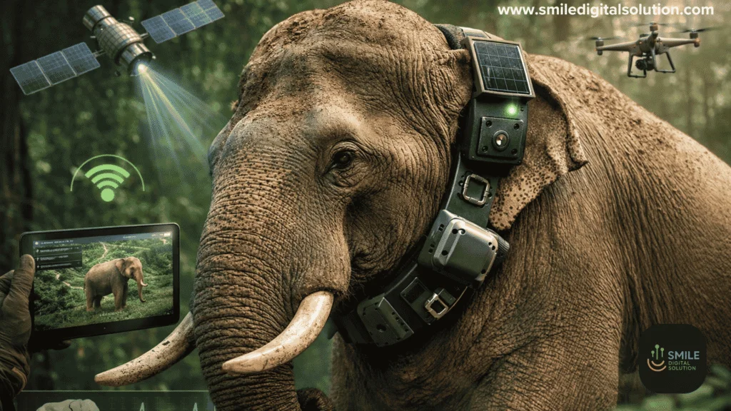 Dhruve Elephant Gets New Radio Collar